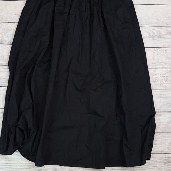 J. Crew NWT Black Lace Trim V-Neck Midi Dress with Stretch Size 10P 10 Petite - Picture 6 of 9